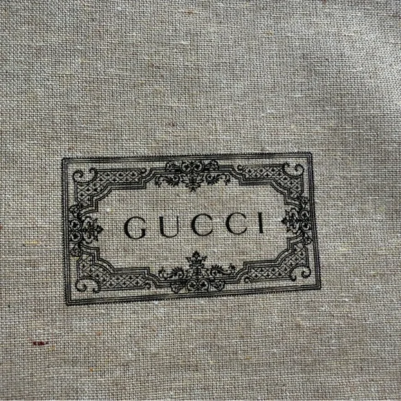 2 Gucci Storage Drawstring Dust Bag Light Brown Beige Sand Authentic 12”X 16.5”